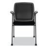 Hon Nucleus Series Recharge Guest Chair, Up to 300 lb, 17.62" Seat Height, Black Seat/Back, Black Base HONNR6FMC10P71